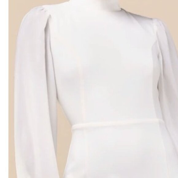 Lulus Exceptionally Flirty White Long Sleeve Backless Mini Dress Size XS NWOT - Picture 5 of 12